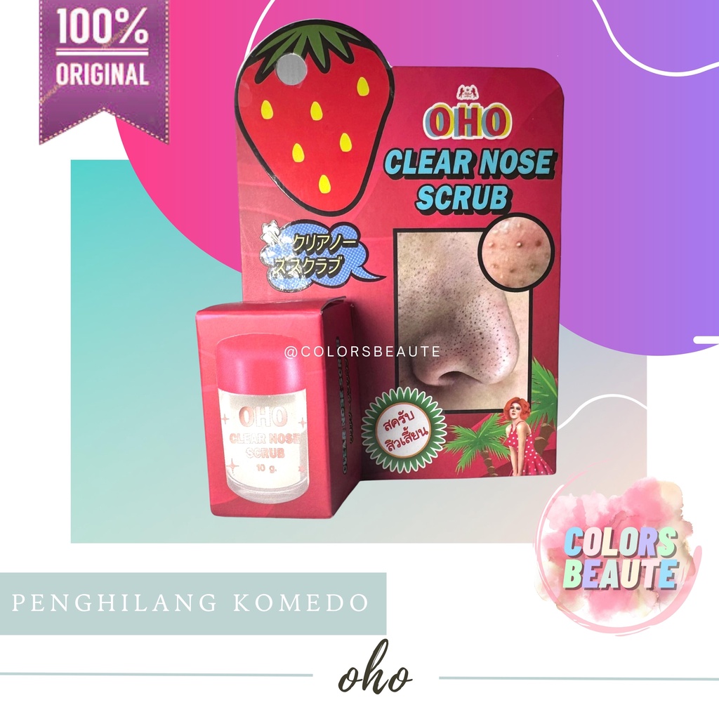 READY STOCK ! OHO CLEAR NOSE SCRUB / PENGHILANG KOMEDO