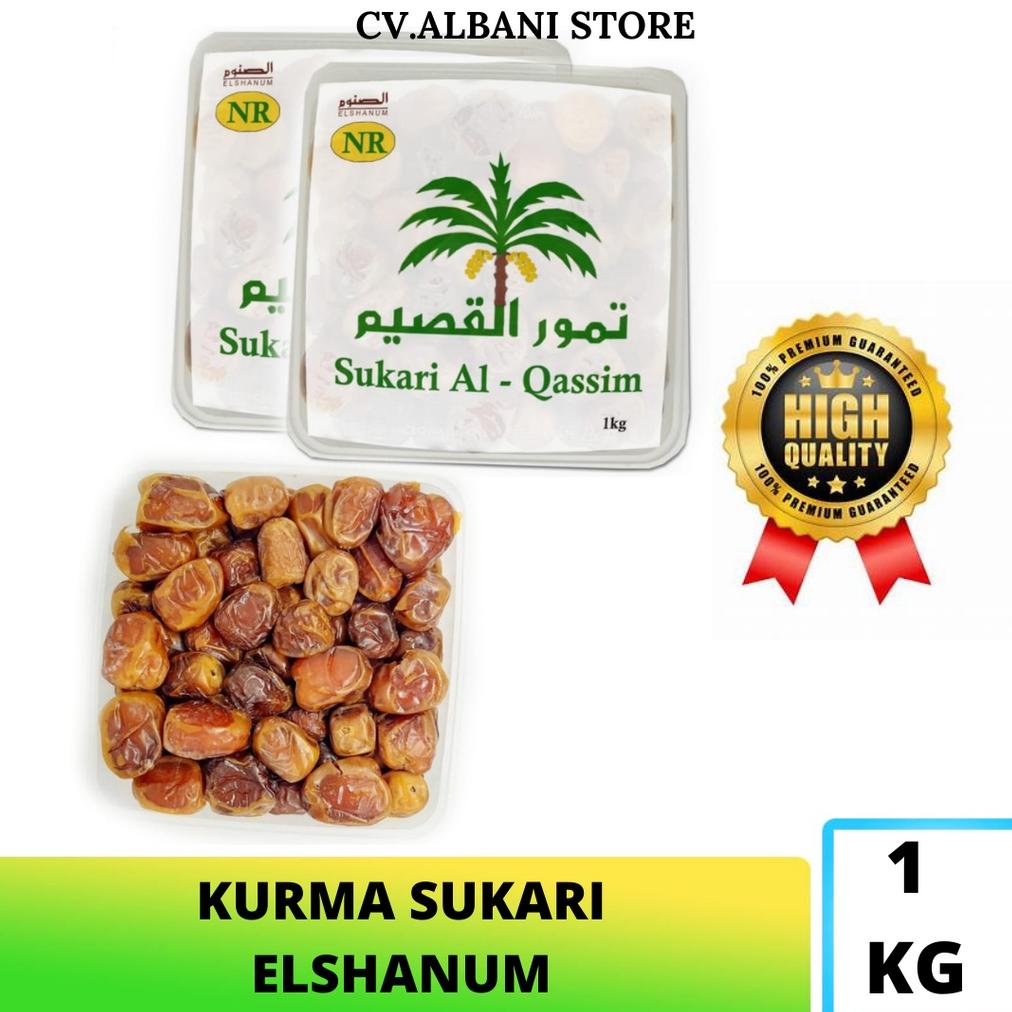 

[ Cod ] Kurma Sukari 1 Kg Elshanum Premium Sukari Basah Kurma Raja / Kurma Sehat / Kurma Basah / Sukari Raja Albani Promo Best Seller!