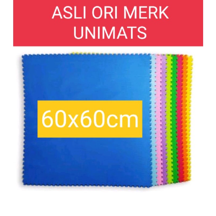 Evamat unimat dijamin ORI ASLI 60cm x 60cm merk evamats unimats  ORIGINAL karpet puzzle tikar sambun