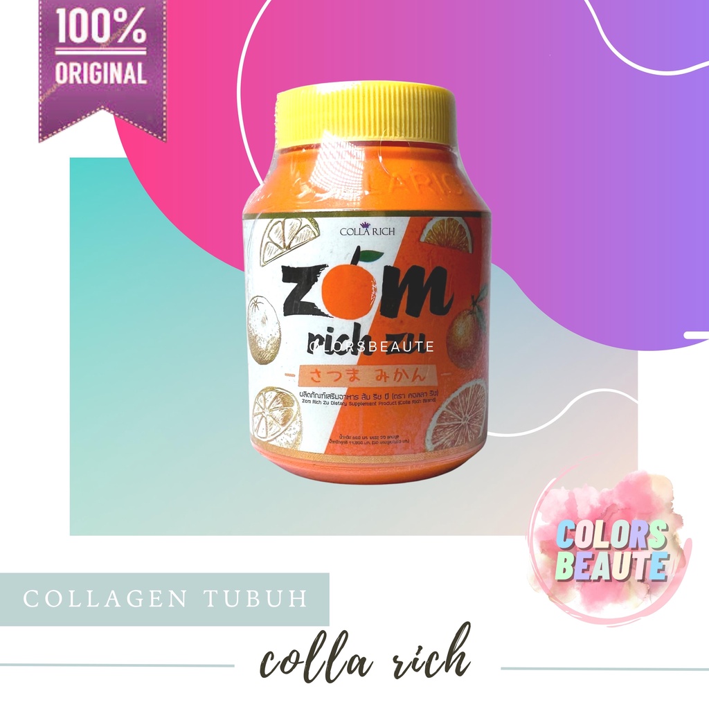 Colla Rich Zom Rich Zu Dietary Supplement / collagen pemutih / pencerah kulit