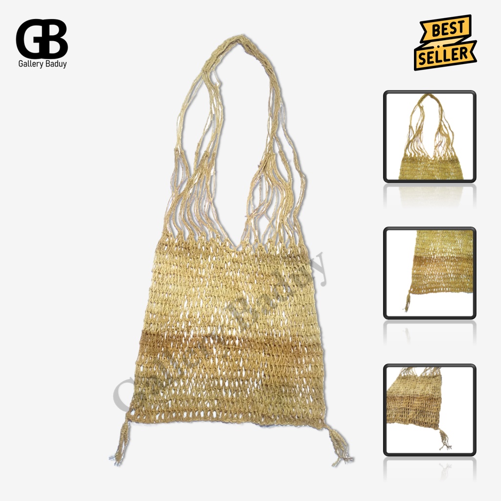 Tas Jarog Baduy Koja tradisional bahan kulit kayu berkualitas terbaik rajutan tangan asli suku baduy