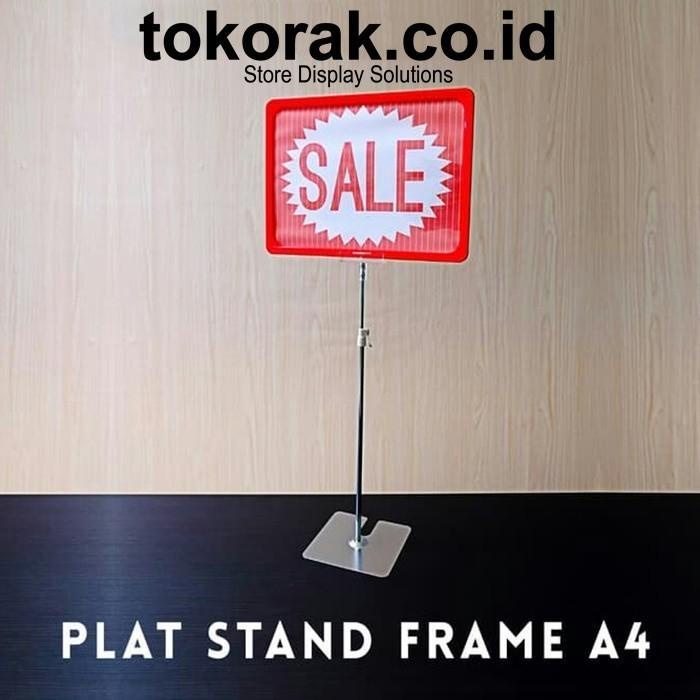

DISPLAY STAND LABEL HARGA FRAME A4 PLAT PROMO