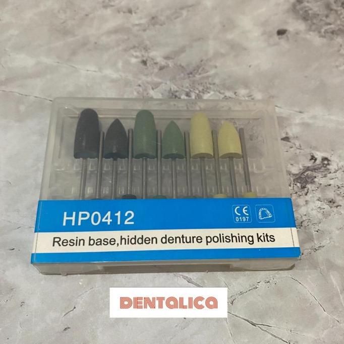 Dental Bur Poles Akrilik polishing kit/ Bur Poles Gigi Tiruan Acrylic suk08