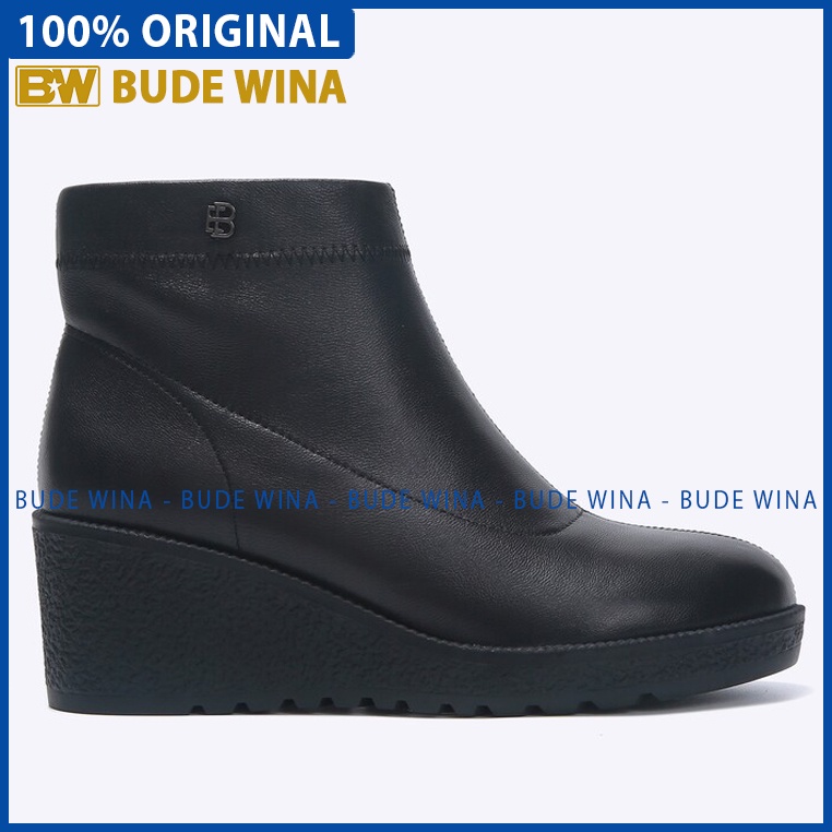 EW01 SEPATU BOOT EVERBEST WANITA ORIGINAL CASUAL KULIT BRANDED HITAM