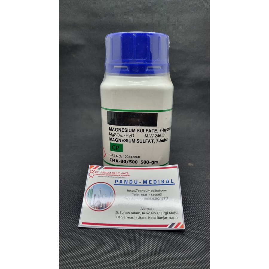 Magnesium Sulfat Heptahidrat / Magnesium Sulfate Heptahydrate / Epsom Salt 500 Gram