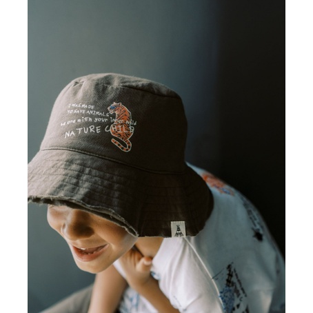 Bohopanna Ripped Bucket 0-10 Tahun Topi Ripped Bucket Streetwear Anak Laki Laki CBKS