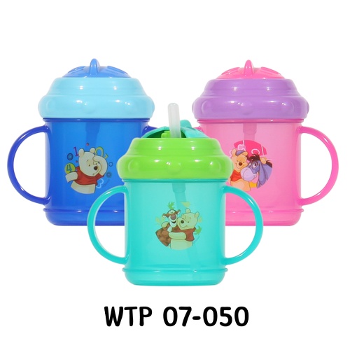 Winnie The Pooh Bottle / Botol Minum Anak Dengan Sedotan /Alat Makan Bayi Peralatan Makan Bayi