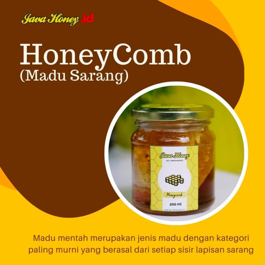 

READY MADU RAW HONEYCOMB MADU MENTAH 200ml