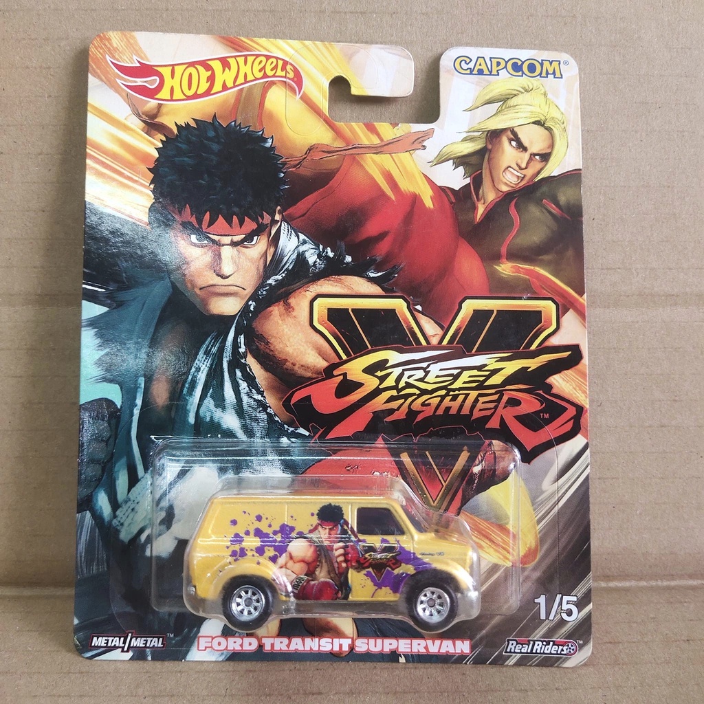 Hotwheels Premium Street Fighter Ford Transit Super Van