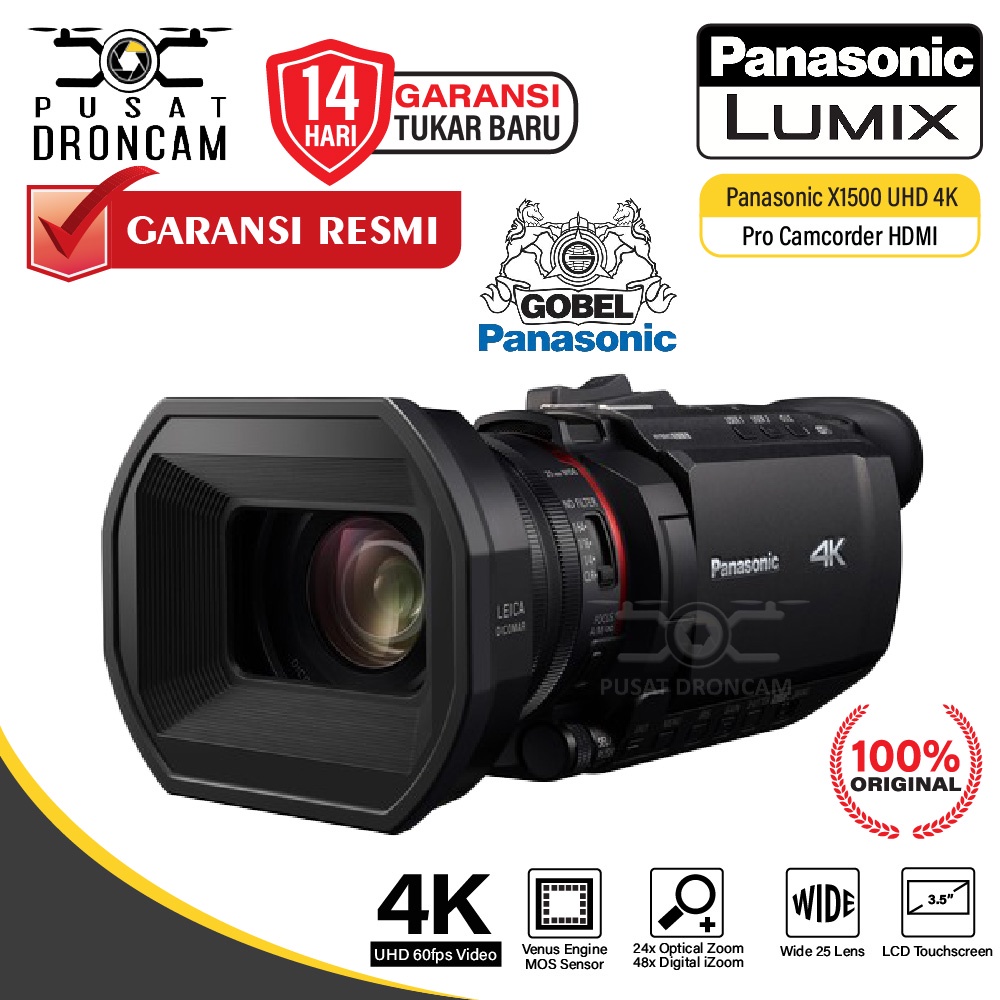 Panasonic X1500 UHD 4K HDMI Pro Camcorder Panasonic HC X 1500 Original