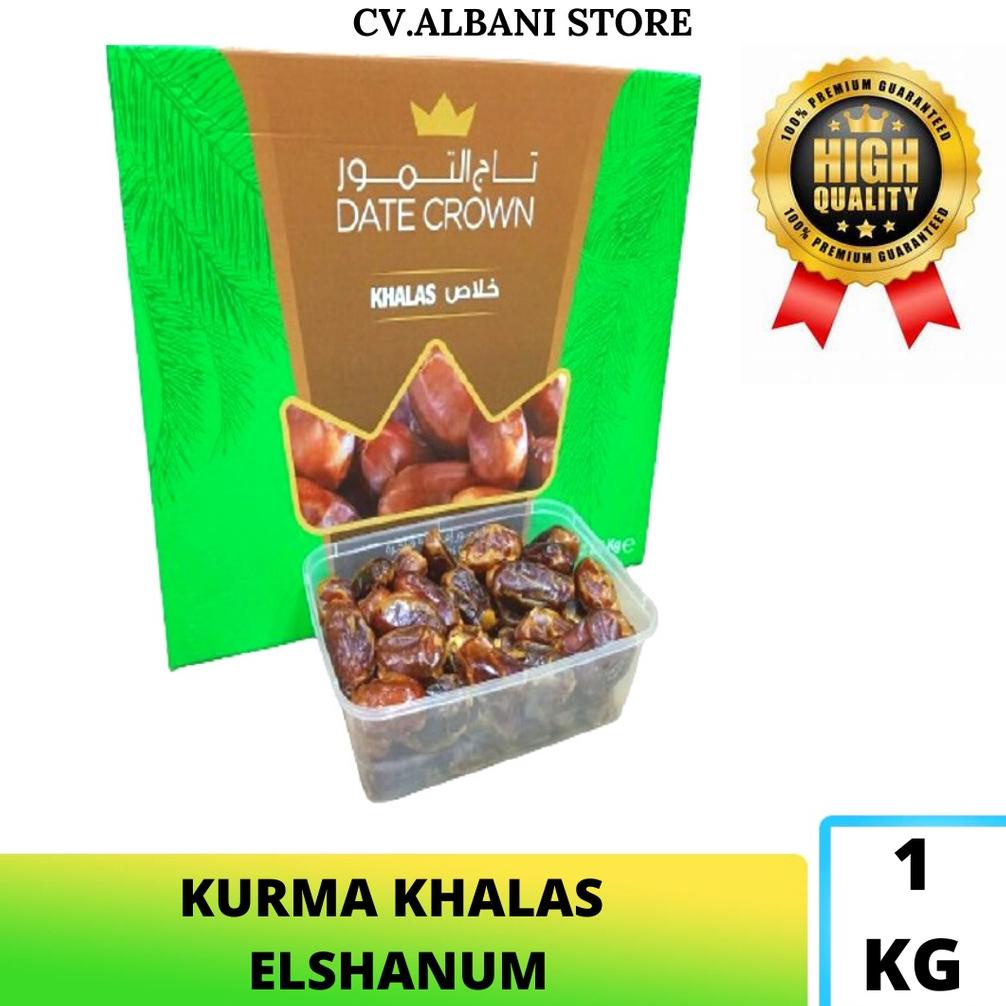 

Kurma Khalas 1Kg Date Crown Premium Original | Kurma Khalas Premium | Date Crown Khalas Promo Best Seller!