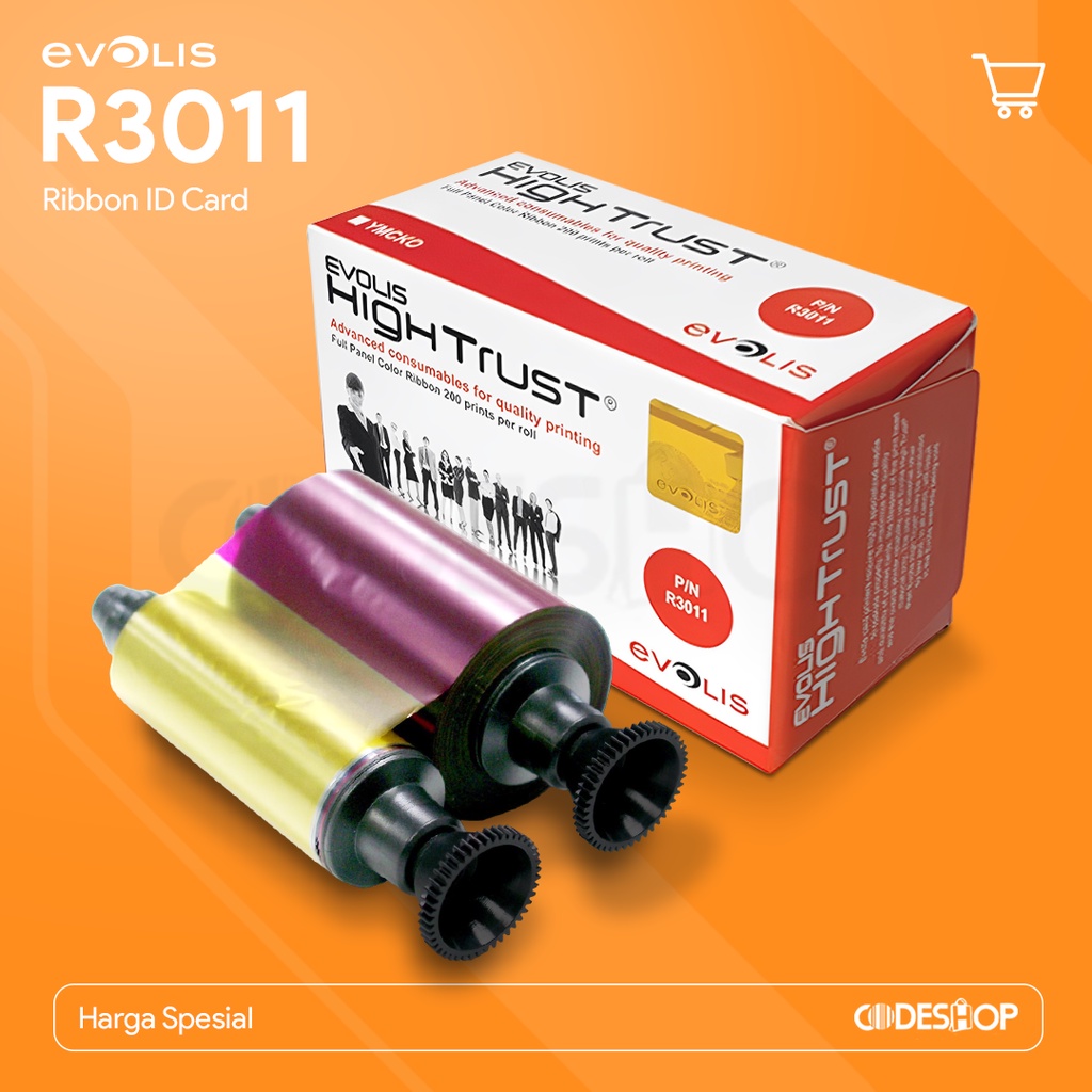 Ribbon Evolis YMCKO Color 200 Prints PN R3011 200 SISI