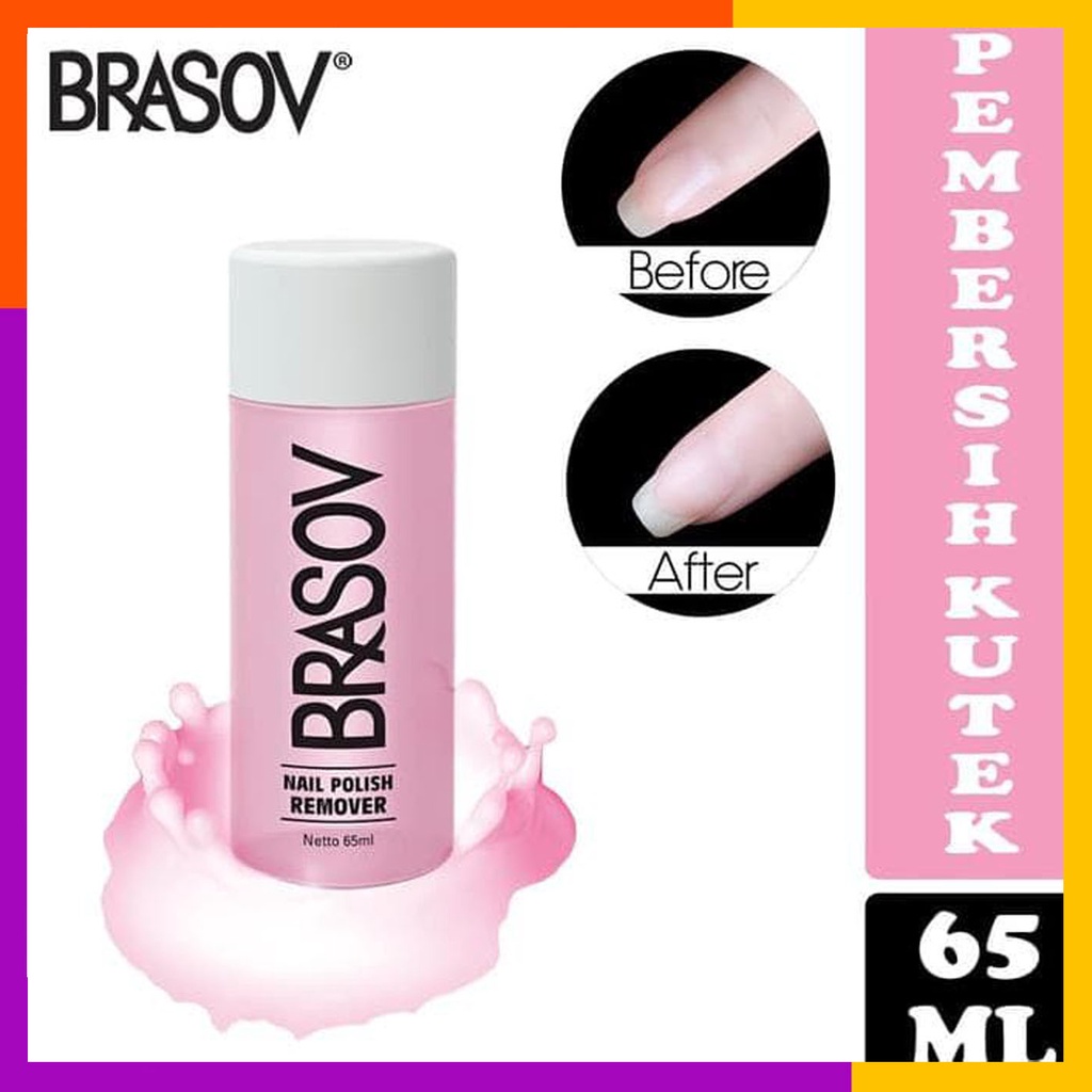 BRASOV Pembersih Cat Kuku 65 ML / Penghapus Kutek / Nail Polish Remover Kutex