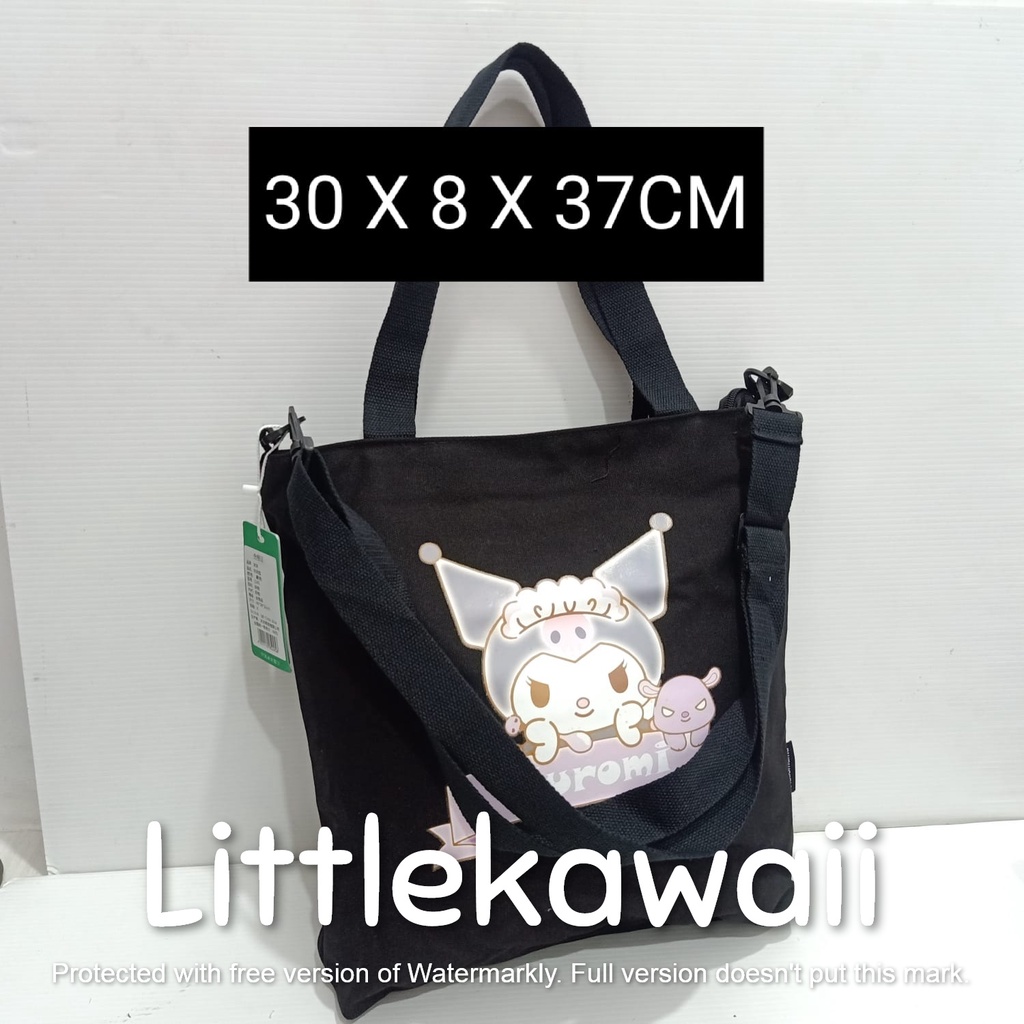 LK/Tas Totebag Tenteng Slempang Wanita Remaja Dewasa Fashion Casual Sekolah Kuliah Korean Style My Melody Kuromi Cinnamoroll PompomPurin Unofficial