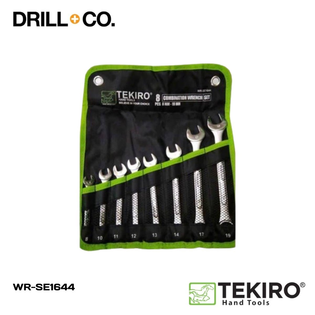 TEKIRO Kunci Ring Pas Set 8 - 19 mm 8 Pcs (WR-SE1644)