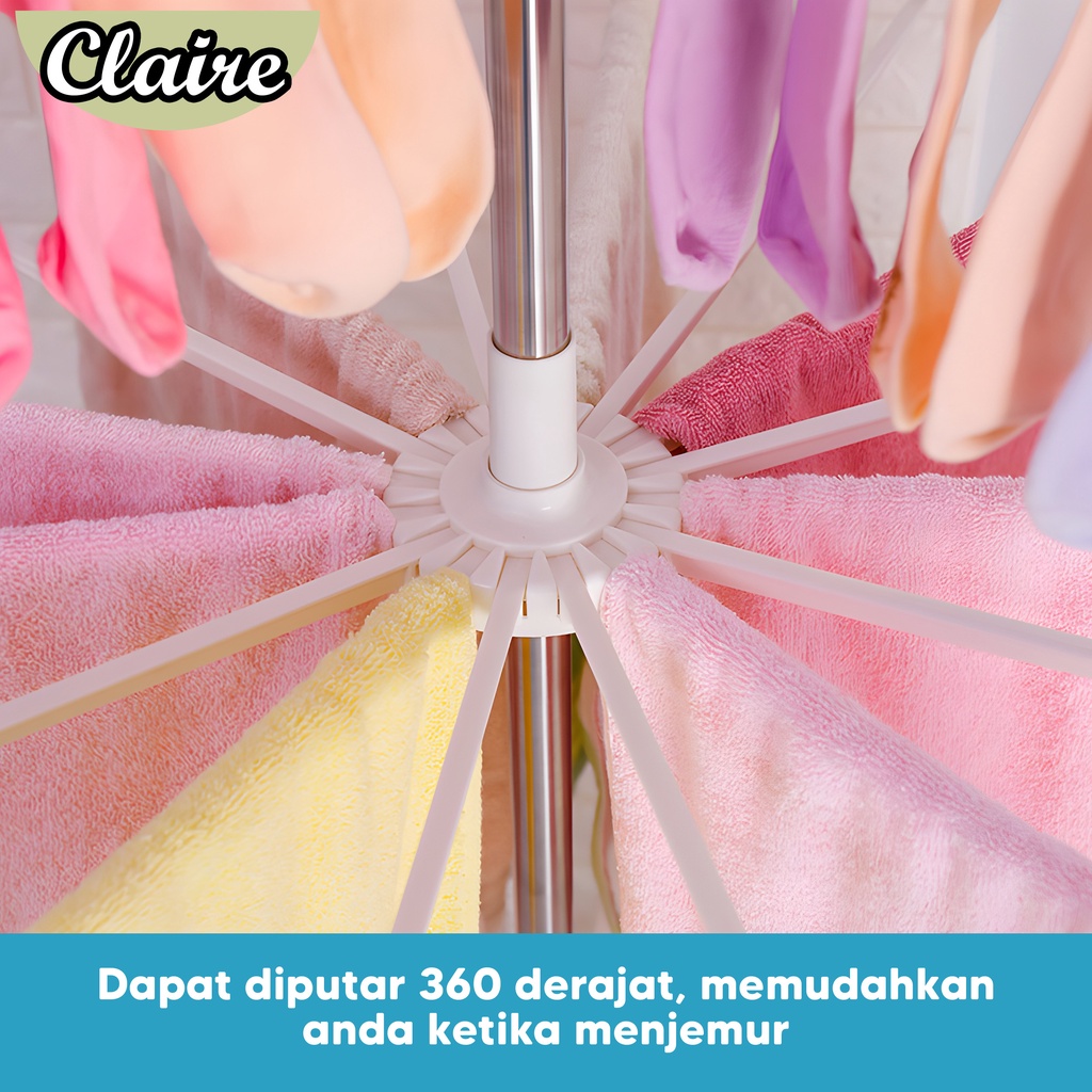 Jemuran Menara Lipat 3 Tingkat / Jemuran Gantungan Bayi