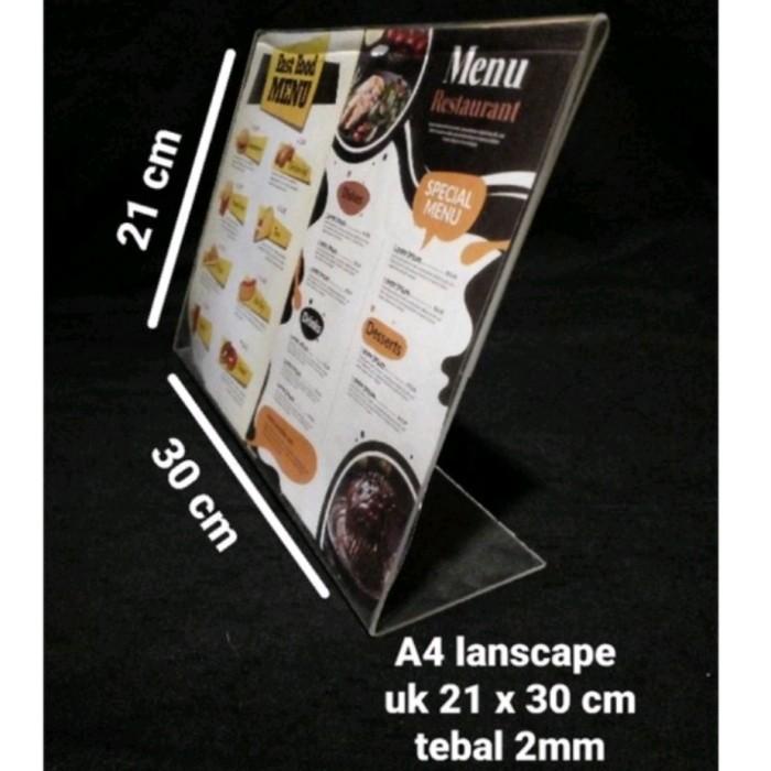 

Akrilik Display Tentcard A4 Landscape L