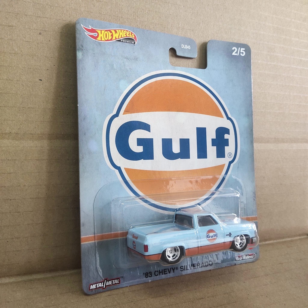 Gulf 83 Chevy Silverado Hotwheels Premium Vintage Oil