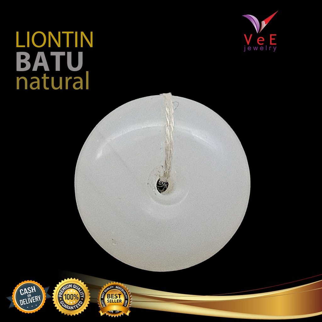 Liontin Batu Giok Asli Cina Donat Putih - VeE Liontin Terapi Kesehatan