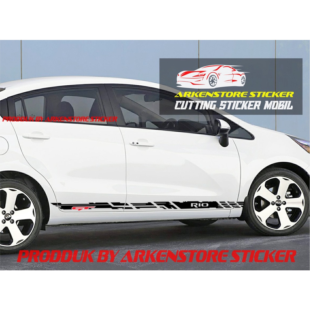 stiker mobil rio stiker cutting mobil kia rio terabru