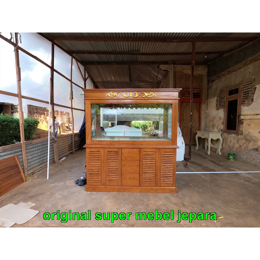 Aquarium Ikan Hias Arwana Minimalis Full Kaca