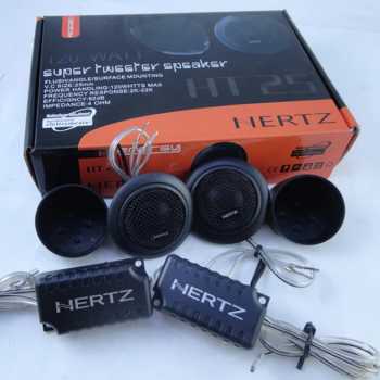 NERTZ Speaker Mini Dome Tweeter Loudspeaker Mobil HiFi 120W 2 PCS - HT25 Speaker mobil yang dapat dipasang pada pintu atau sudut mobil lainnya