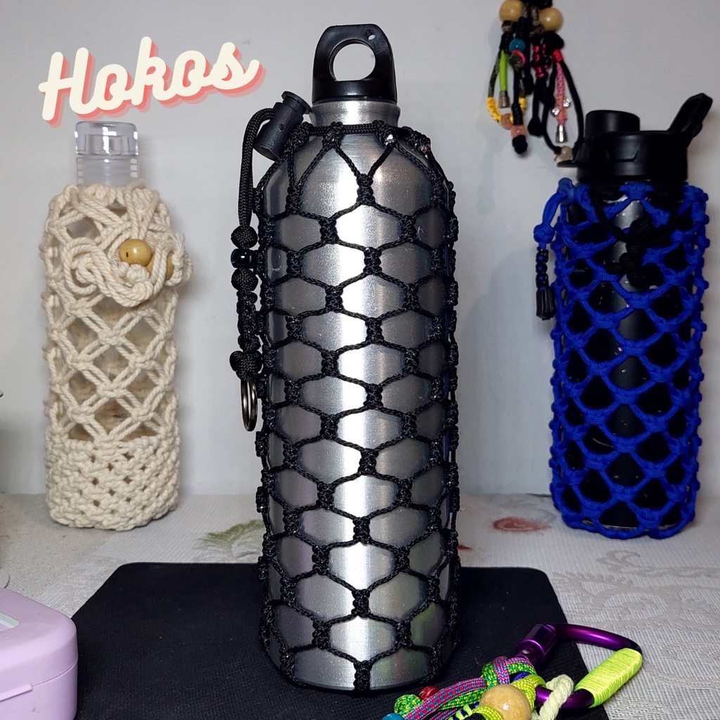 [BISA CUSTOM-MADE] type-b | Cover Botol / Bottle Strap Wrap Paracord / Corckcicle Hydro Flask 24 Bot