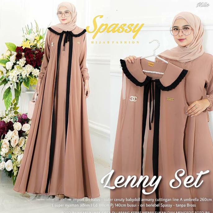 Gamis Wanita Gamis Set Ukuran Jumbo Gamis Syar'i Ukuran L-4XL LD up140