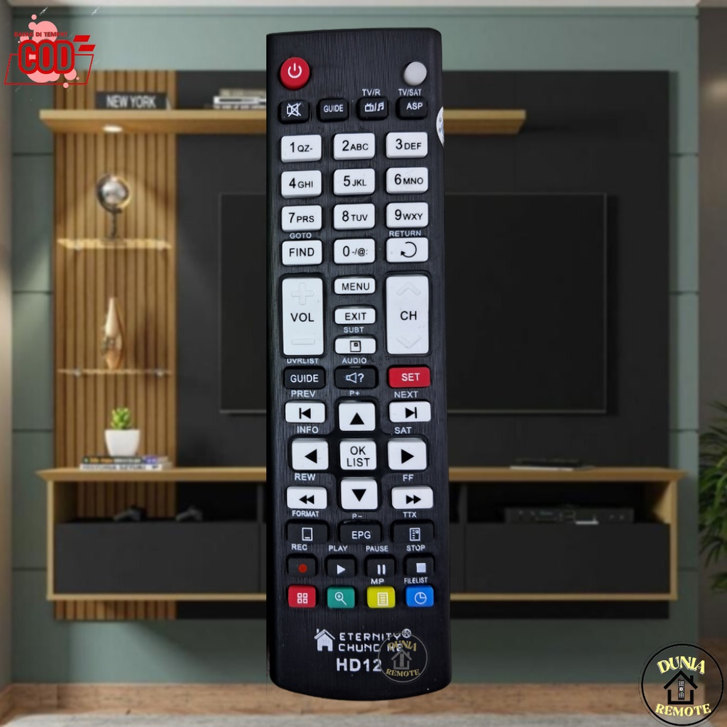 Remot Remote Receiver Parabola Multi Hd-12 New Tanpa Program