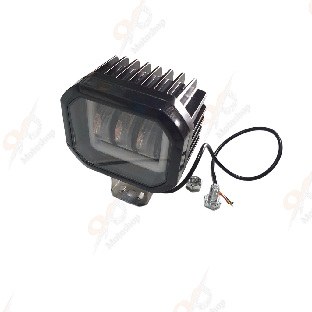 Lampu Touring Lampu Tembak Sorot Cree Lensa K30 30 Watt Kotak Bulat Terang Nyebar