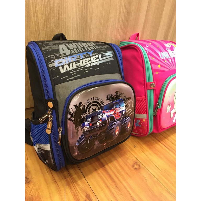 RANSEL VIRAL ANAK TABUNG IMPORT UNICORN / WHEELS. DARENA BAGS BANDUNG