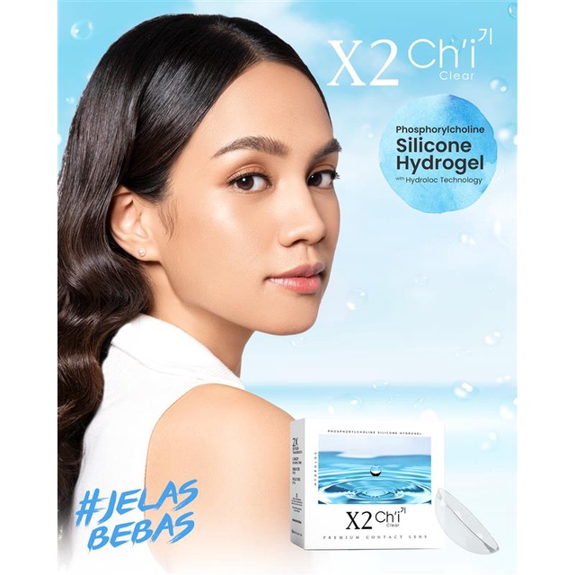 Softlens Clear Bening Minus X2 Chi Premium Quality By Exoticon