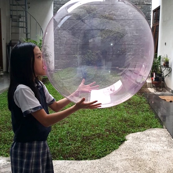 Termurah BALON PVC 16 INCH BALON BOBO PINK BIRU BENING / Balon Bobo Transfaran Pesta Ulang Tahun