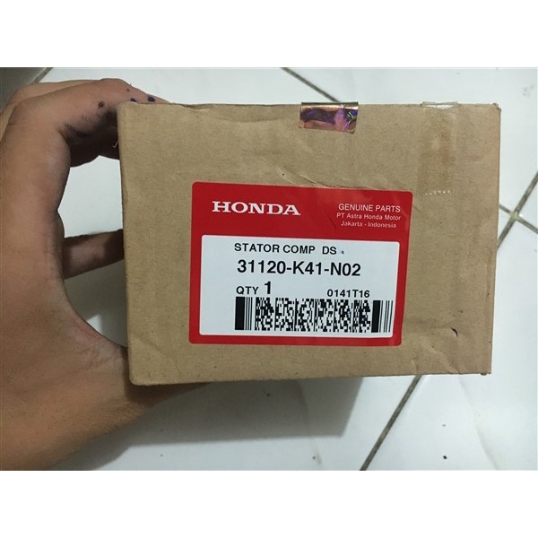 Spul Stator New Supra X 125 Injeksi Original Honda