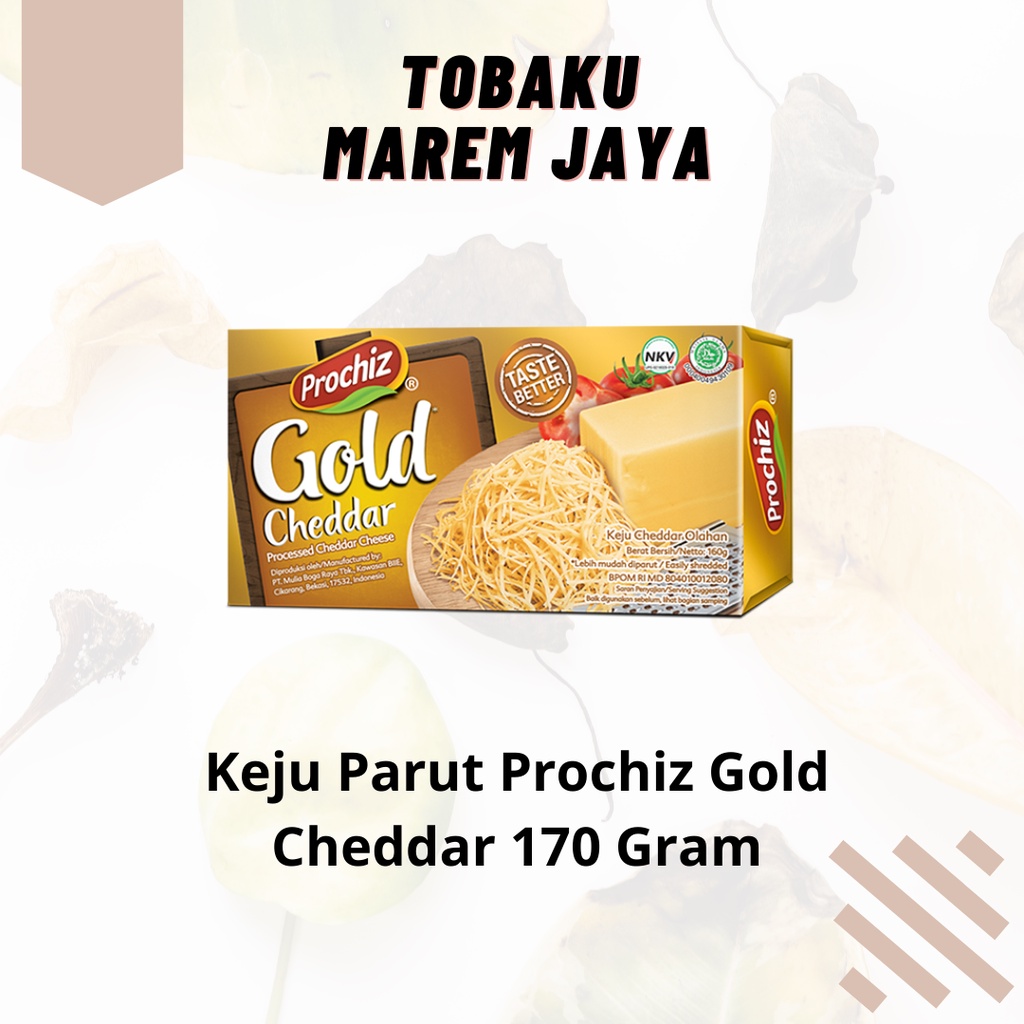 

Keju Parut Prochiz Gold Cheddar 170 Gram