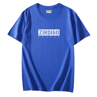 Zirdigo Baju Kaos Distro Zirdigo Casusl Text Putih Lengan Pendek