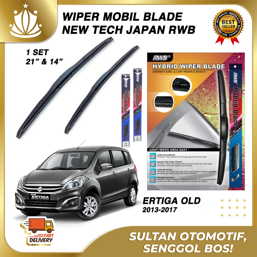 Wiper Mobil SUZUKI ERTIGA Karet Frameless Blade RWB