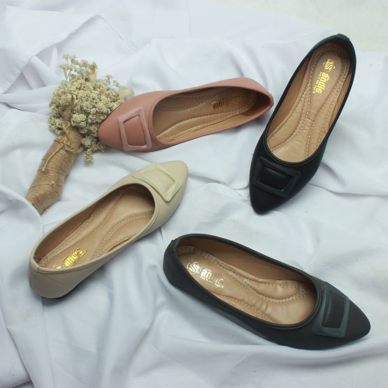 Sepatu Flatshoes Wanita Balet Flat Shoes AN49 RESTOK