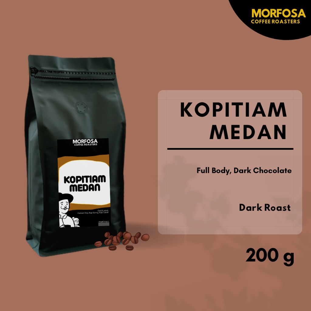 

MORFOSA COFFEE Kopitiam Kopi Hitam 200gr Kopi Saring Vietnam Drip Coffee Kopi Tiam