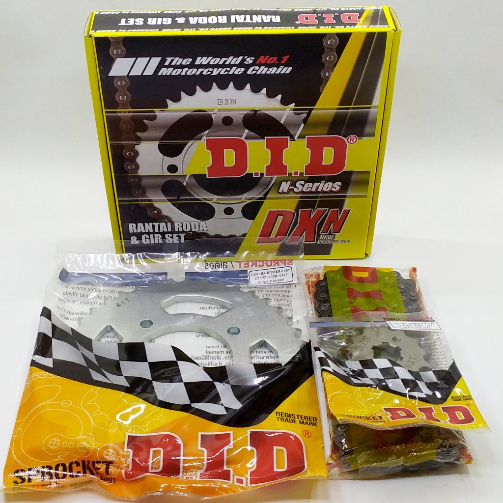 DID Gear Paket 1DY Jupiter Z1 Vega ZR Vega RR Force Fi Jupiter Z115 Robot 428DXN 13T 41T 108RB Depan