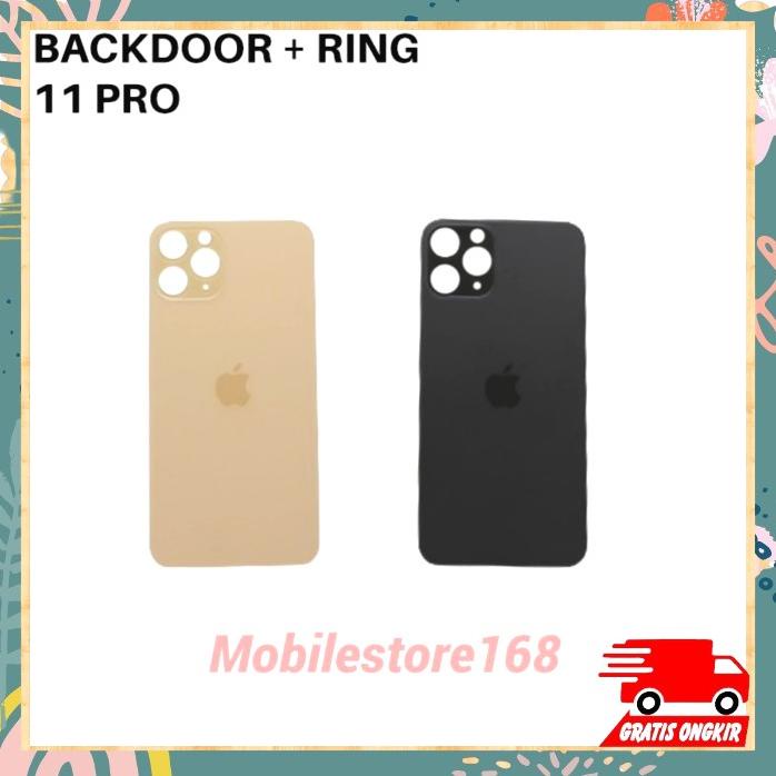 Backdoor Iphone 11 Pro + Ring Kamera Fullset