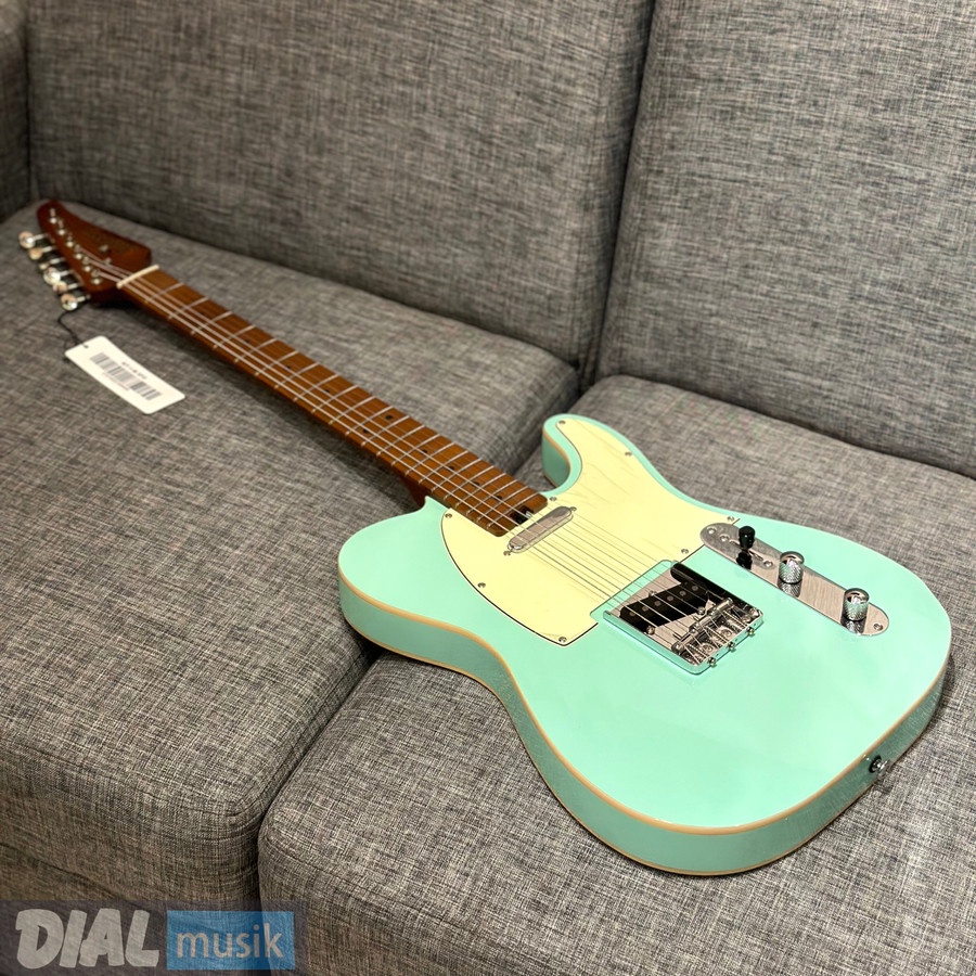 Soloking T1B Vintage II Telecaster - Surf Green Rosewood