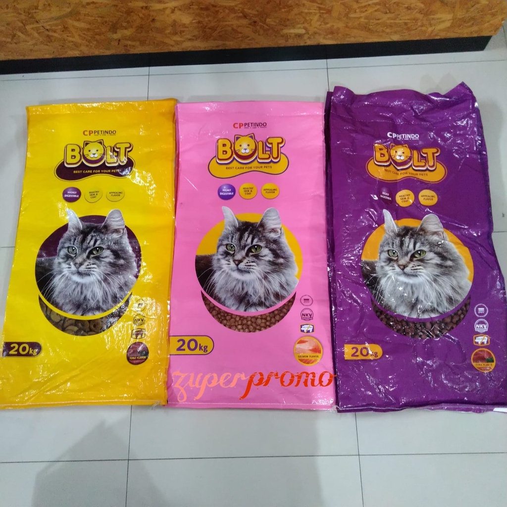 Bolt Cat 20kg / Makanan Kucing Bolt [Khusus Pengiriman Instant]