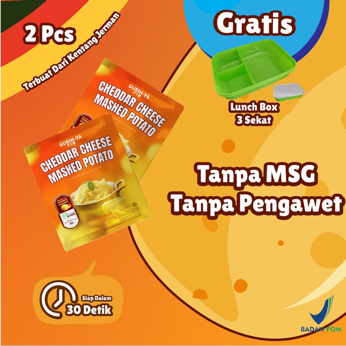 

[Ready-Stock]- Gurih-ya Cheddar Cheese Keju Mashed Potato - 2 Packs