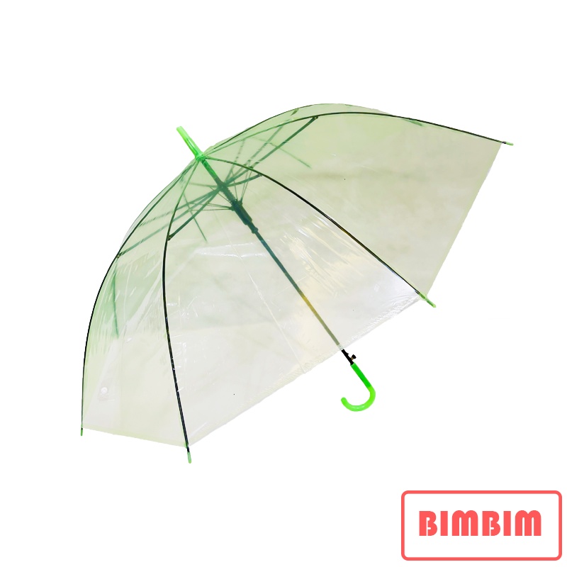 Payung Transparan Warna Polos Import Quality