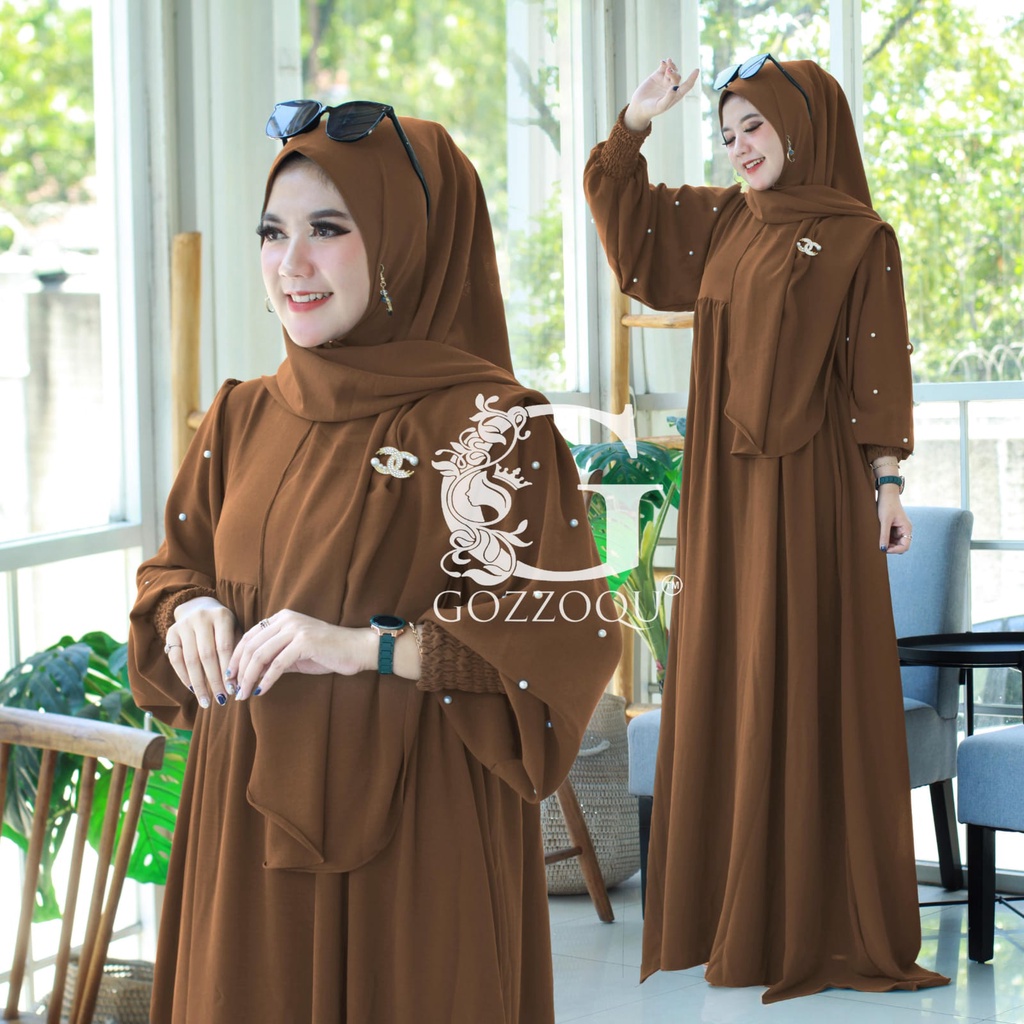 Aliza Set Maxi By Gozzoqu ORI Syar'i Gamis Original Terlaris Syari Best seller best seller