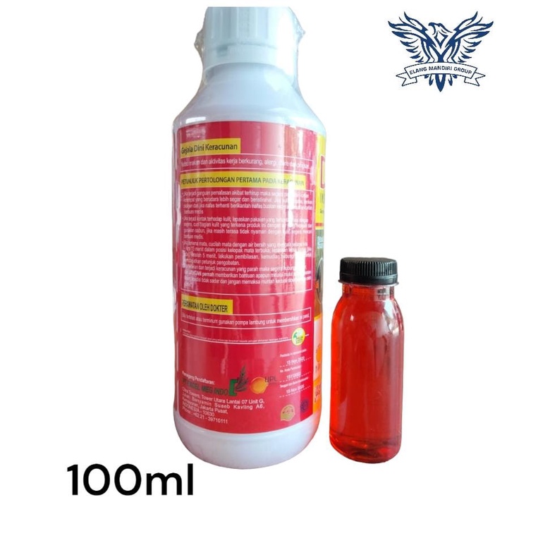 Repack 100ml DIMOCEL 400 SL Insektisida sangat ampuh untuk hama wereng dan ulat pada tanaman buah dan sayuran bahan aktif DIMEHIPO 400 g/l  manuver, foltus, spontan, centa dine, marathon