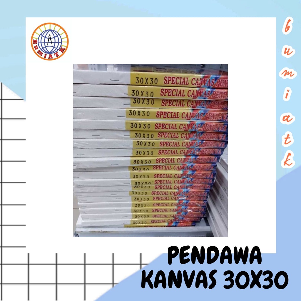 KANVAS LUKIS / MEDIA LUKIS / KANVAS PENDAWA 30 X 30