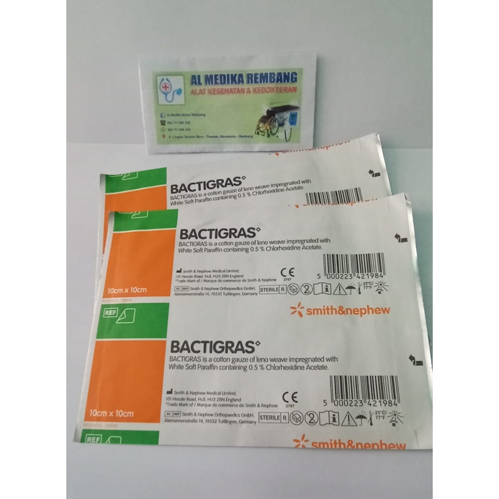 Bactigras 10x10 CM/ Bactigras 10x10 / Kasa Sterile Mencegah Infeksi
