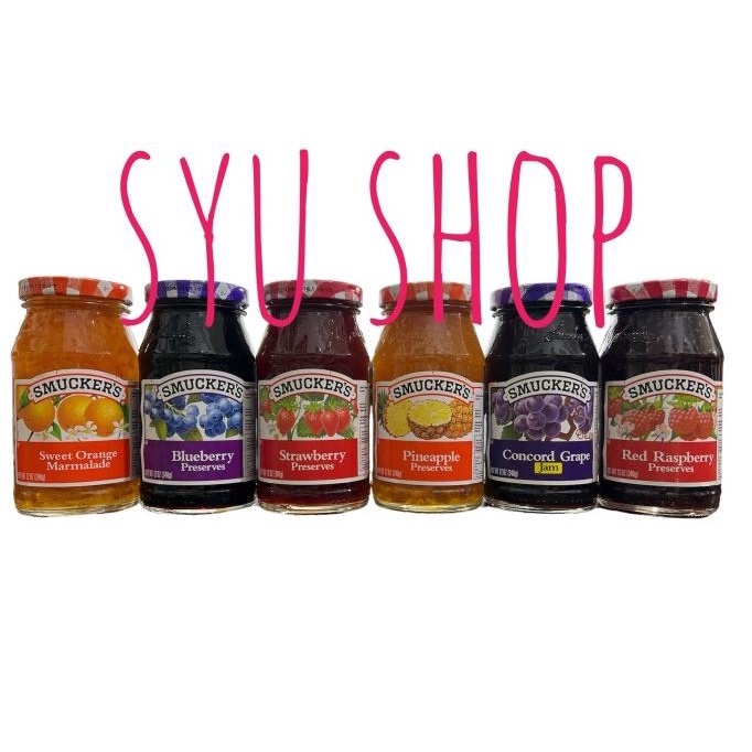 

smuckers smucker's jam selai 340 gr strawberry orange blueberry grape